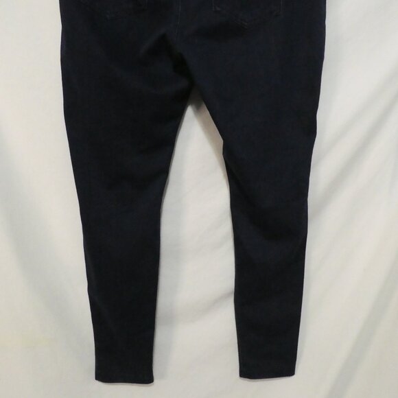 HUE | XL - extra large | Dark Blue Sleek Form-Fitting Slip-On Pants - Picture 14 of 16